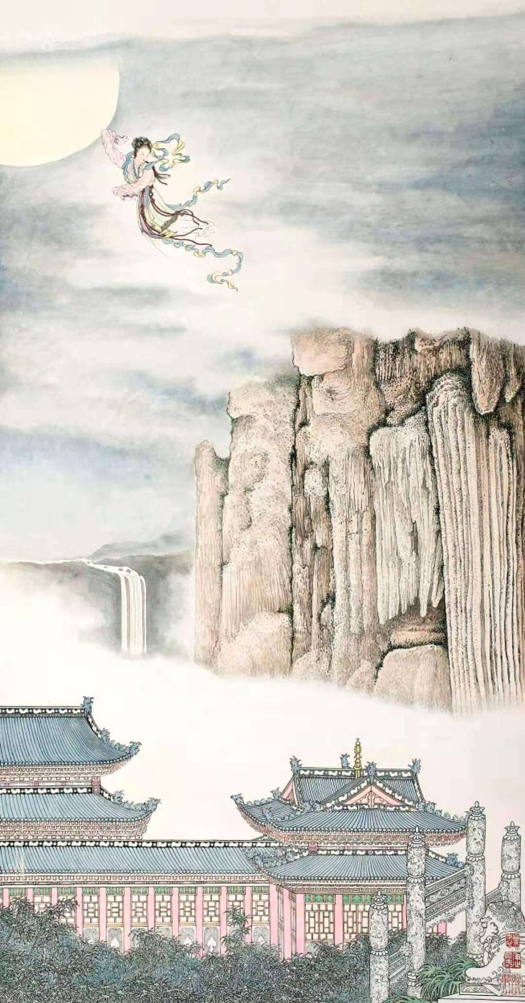 The Goddess Chang’e Flying to the Moon