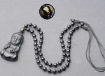 Buddha Shakyamuni Pendant Obsidian Talisman Necklace-TaikongSky