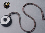 Classic Lucky Buckle Obsidian Necklace-Taikongsky