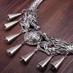 Dragon Elephant Peafowl Necklace Traditional Miao Ethnic Necklace-Taikongsky