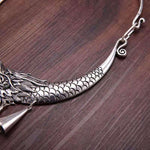 Dragon Elephant Peafowl Necklace Traditional Miao Ethnic Necklace-Taikongsky