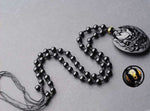 Eastern Dragon Pendant Obsidian Talisman Necklace-Taikongsky