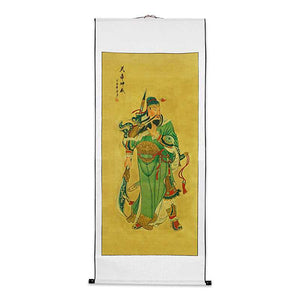 Guan Yu Portrait Chinese scroll painting -Taikong Sky