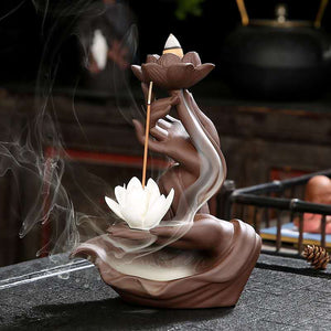 Incense Burner Purple Clay Buddha’s-hand Censer-Taikongsky