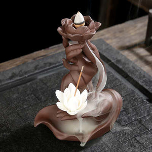 Incense Burner Purple Clay Buddha’s-hand Censer-Taikongsky