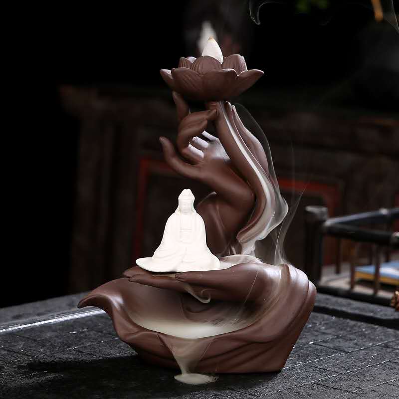 Incense Burner Purple Clay Buddha’s-hand Censer-Taikongsky