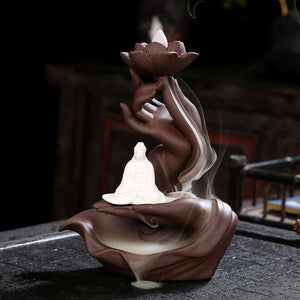 Incense Burner Purple Clay Buddha’s-hand Censer-Taikongsky