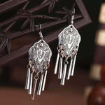 Leaf Earrings Chinese Traditional Miao Ethnic Earrings-Taikongsky