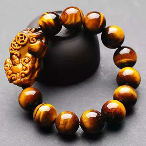 Pi Xiu Spiritual Beads Yellow Tiger's Eye Bracelet-Taikongsky