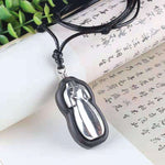 Qipao Ebony With Alloy Pendant Necklace-Taikongsky