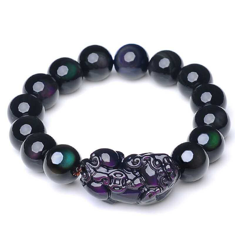Rainbow Obsidian Talisman Pi Xiu Spiritual Beads Bracelet-Taikong Sky