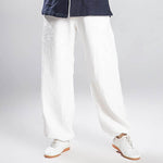 Unisex Cotton-Linen Lantern Jacquard Weave Kung Fu Pants-Taikong Sky
