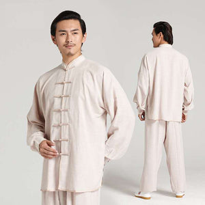 Unisex Cotton-Linen Traditional Martial Art Tai Chi Clothing -Taikong Sky