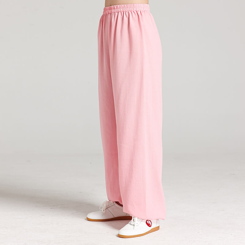 Unisex Linen Lantern Tai Chi Pants-Taikong Sky