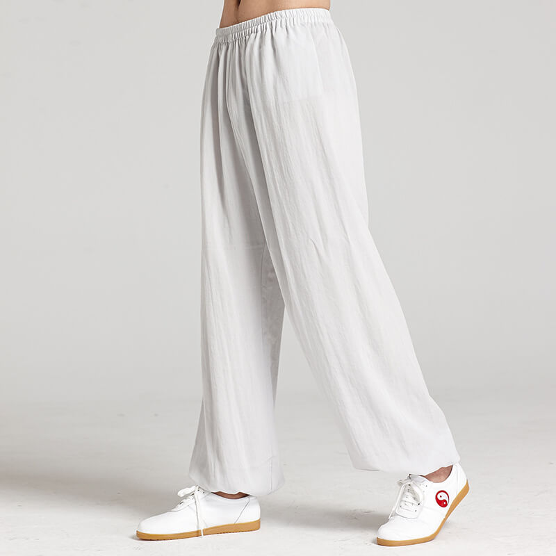 Unisex Linen Lantern Tai Chi Pants-Taikong Sky