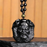 Zhong Kui Pendant Obsidian Talisman Necklace-TaikongSky