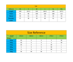 size chart-Taikong Sky