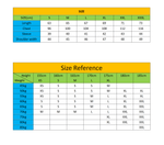 size chart-Taikong Sky