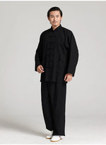 Unisex Tai Chi Traditional Uniforms Linen Kung Fu Clothing - Taikong Sky