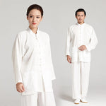 Unisex Tai Chi Traditional Uniforms Linen Kung Fu Clothing - Taikong Sky